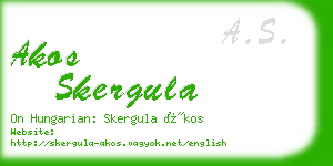 akos skergula business card